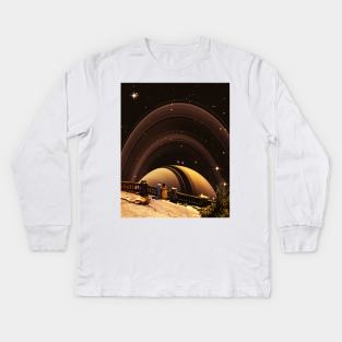 My Heart in Saturn Kids Long Sleeve T-Shirt